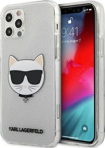 Karl Lagerfeld Karl Lagerfeld KLHCP12LCHTUGLS iPhone 12 Pro Max 6,7" srebrny/silver hardcase Glitter Choupette 1
