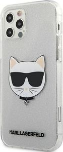 Karl Lagerfeld Karl Lagerfeld KLHCP12LCHTUGLS iPhone 12 Pro Max 6,7" srebrny/silver hardcase Glitter Choupette 2