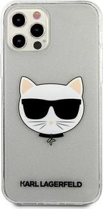 Karl Lagerfeld Karl Lagerfeld KLHCP12LCHTUGLS iPhone 12 Pro Max 6,7" srebrny/silver hardcase Glitter Choupette 3
