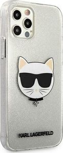 Karl Lagerfeld Karl Lagerfeld KLHCP12LCHTUGLS iPhone 12 Pro Max 6,7" srebrny/silver hardcase Glitter Choupette 4