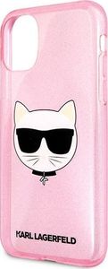Karl Lagerfeld Karl Lagerfeld KLHCN61CHTUGLP iPhone 11 różowy/pink hardcase Glitter Choupette 6