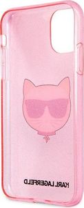 Karl Lagerfeld Karl Lagerfeld KLHCN61CHTUGLP iPhone 11 różowy/pink hardcase Glitter Choupette 7