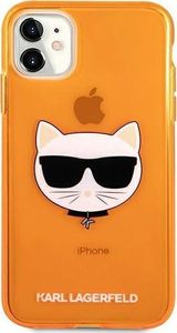 Karl Lagerfeld Karl Lagerfeld KLHCN61CHTRO iPhone 11 pomarańczowy/orange hardcase Glitter Choupette Fluo 3