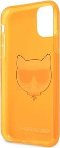 Karl Lagerfeld Karl Lagerfeld KLHCN61CHTRO iPhone 11 pomarańczowy/orange hardcase Glitter Choupette Fluo 7