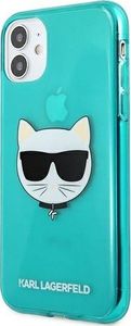 Karl Lagerfeld Karl Lagerfeld KLHCN61CHTRB iPhone 11 niebieski/blue hardcase Glitter Choupette Fluo 2