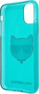 Karl Lagerfeld Karl Lagerfeld KLHCN61CHTRB iPhone 11 niebieski/blue hardcase Glitter Choupette Fluo 7