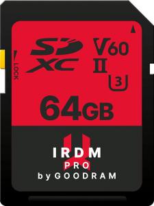 Karta GoodRam IRDM Pro SDXC 64 GB UHS-II/U3 V60 (IRP-S6B0-0640R12) 1
