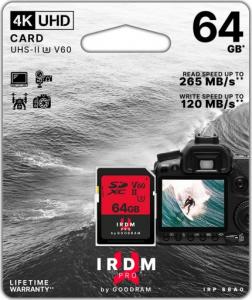 Karta GoodRam IRDM Pro SDXC 64 GB UHS-II/U3 V60 (IRP-S6B0-0640R12) 2