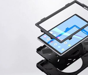 Etui na tablet Strado Etui Armor z paskiem uchwytem Strap do Lenovo Tab M10 TB-X306X/X306F (Czarne) uniwersalny 6