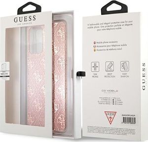 Guess Etui Guess GUHCA72PCU4GLPI Samsung Galaxy A72 różowy/pink hard case 4G Glitter 8