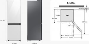 Lodówka Samsung RB34A7B5C38W 9