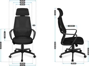 Krzesło biurowe MarkAdler Manager 2.8 Czarne 13