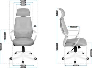 Krzesło biurowe MarkAdler Manager 2.8 Szare 13