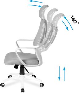 Krzesło biurowe MarkAdler Manager 2.8 Szare 5