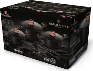 Berlinger Haus Zestaw garnków granitowych berlinger haus bh-6154 black rose! 5