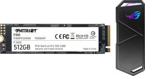 Dysk SSD Asus P300 + ROG Strix Arion 512 GB M.2 2280 PCI-E x4 Gen3 NVMe (ESD-S1CL/BLK/G/AS+P300 SSD) 1