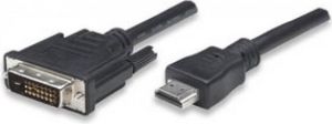 Kabel Techly HDMI - DVI-D 1.8m czarny (304611) 1