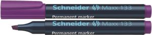 Schneider Marker Permanentny Maxx 133, Ścięty, 1-4 mm, Fioletowy (4004675038647) 1