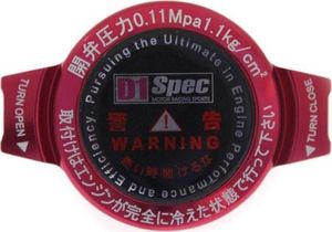 D1Spec_D Korek wlewu chłodnicy D1Spec 28mm 1.1Bar Red 1