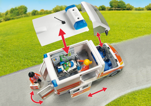 Playmobil Karetka ze światłem i dźwiękiem (6685) 6
