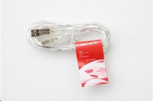 Kabel USB TreQ USB-B 1.8m Przeźroczysty (KBC4618) 1