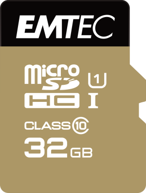 Karta Emtec Elite Gold MicroSDHC 32 GB Class 10 UHS-I/U1  (ECMSDM32GHC10GP) 1