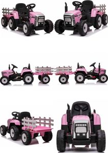 Import SUPER-TOYS SUPER TRAKTOR BLOW - NA AKUMULATOR Z PRZYCZEPĄ, MIĘKKIE KOŁA, MIEKKIE SIEDZENIE, PILOT/XMX611 8