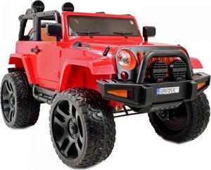 Import SUPER-TOYS MEGA JEEP 4X4, MIĘKKIE KOŁA, MIĘKKIE SIEDZENIE, FUNKCJA BUJANIA SUPER HIT/LT828 1