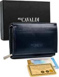 4U Cavaldi Mały portfel damski skórzany RFID stop Cavaldi skóra zatrzask 1