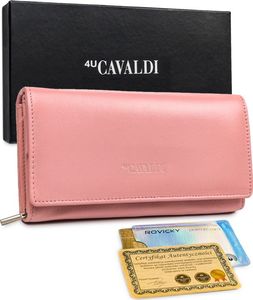 4U Cavaldi Piękny, duży, skórzany portfel damski z RFID Cavaldi 1