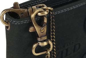 Always Wild Portfel męski skórzany z łańcuchem i z RFID Always Wild 5