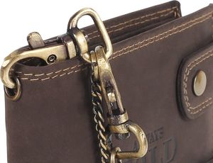 Always Wild Portfel męski skórzany z łańcuchem i z RFID Always Wild 3