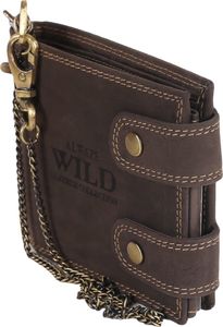 Always Wild Portfel męski skórzany z łańcuchem i z RFID Always Wild 4