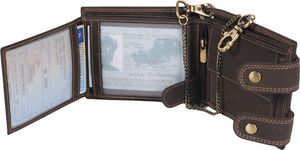 Always Wild Portfel męski skórzany z łańcuchem i z RFID Always Wild 8