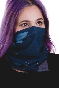 Rovicky Komin damski z nadrukiem roślinnym Rovicky 2