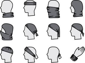 Rovicky Komin damski z nadrukiem roślinnym Rovicky 3