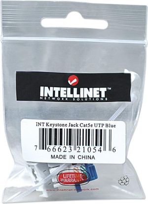 Intellinet Network Solutions Moduł keystone Cat.5e, UTP, RJ45, zaciskany, niebieski (210546) 2