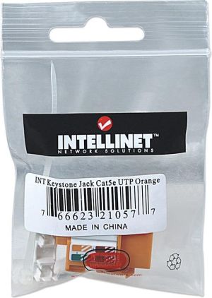 Intellinet Network Solutions Moduł keystone Cat.5e, UTP, RJ45, zaciskany, pomarańczowy (210577) 2
