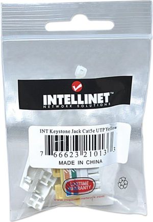 Intellinet Network Solutions Moduł keystone Cat.5e, UTP, RJ45, zaciskany, żółty (210133) 2