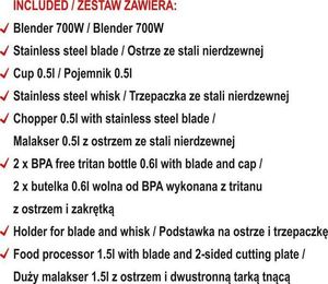 Blender Lund T67701 7