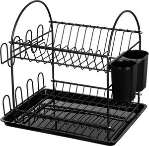 Brunbeste DWUPOZIOMOWA SUSZARKA DO NACZYŃ Z OCIEKACZEM CZARNA 2301 2