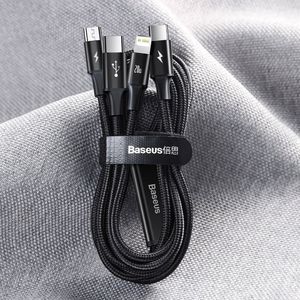 Kabel USB Baseus USB-C - USB-C + microUSB + Lightning 1.5 m Zielony (1573-74475_20220301153445) 19