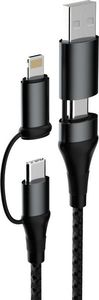 Kabel USB Dudao USB-A - Lightning 1 m Szary (Dudao) 1