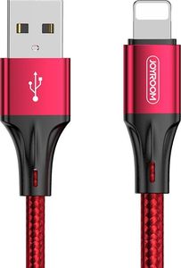 Kabel USB Joyroom USB-A - Lightning 1.5 m Czerwony (6941237112187) 1