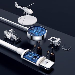 Ładowarka Joyroom Joyroom 2W1 Bezprzewodowa Ładowarka Qi Do Apple Watch / Kabel Usb - Lightning 1,5 M Biały (S-Iw002S) 2