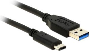 Kabel USB Delock USB-A - USB-C 0.5 m Czarny (83869) 1