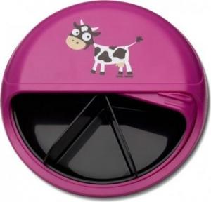 Carl Oscar Carl Oscar Small SnackDISC™ 5 komorowy obrotowy pojemnik na przekąski Purple - Cow 1