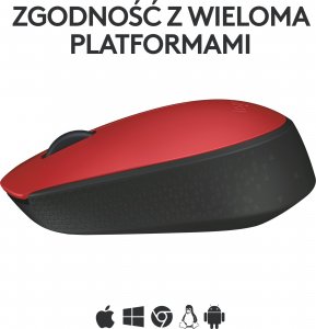 Mysz Logitech M171 czerwony (910-004641) 5
