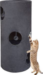 Animel Drapak tuba wieża dla kota kotów 79 cm siwa legowisko dla kota mata 1