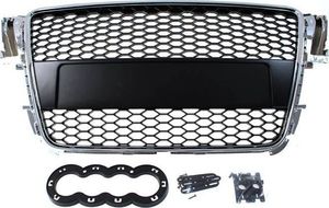 MTuning_F GRILL AUDI A5 8T RS-STYLE CHROME-BLACK (07-10) PDC 1
